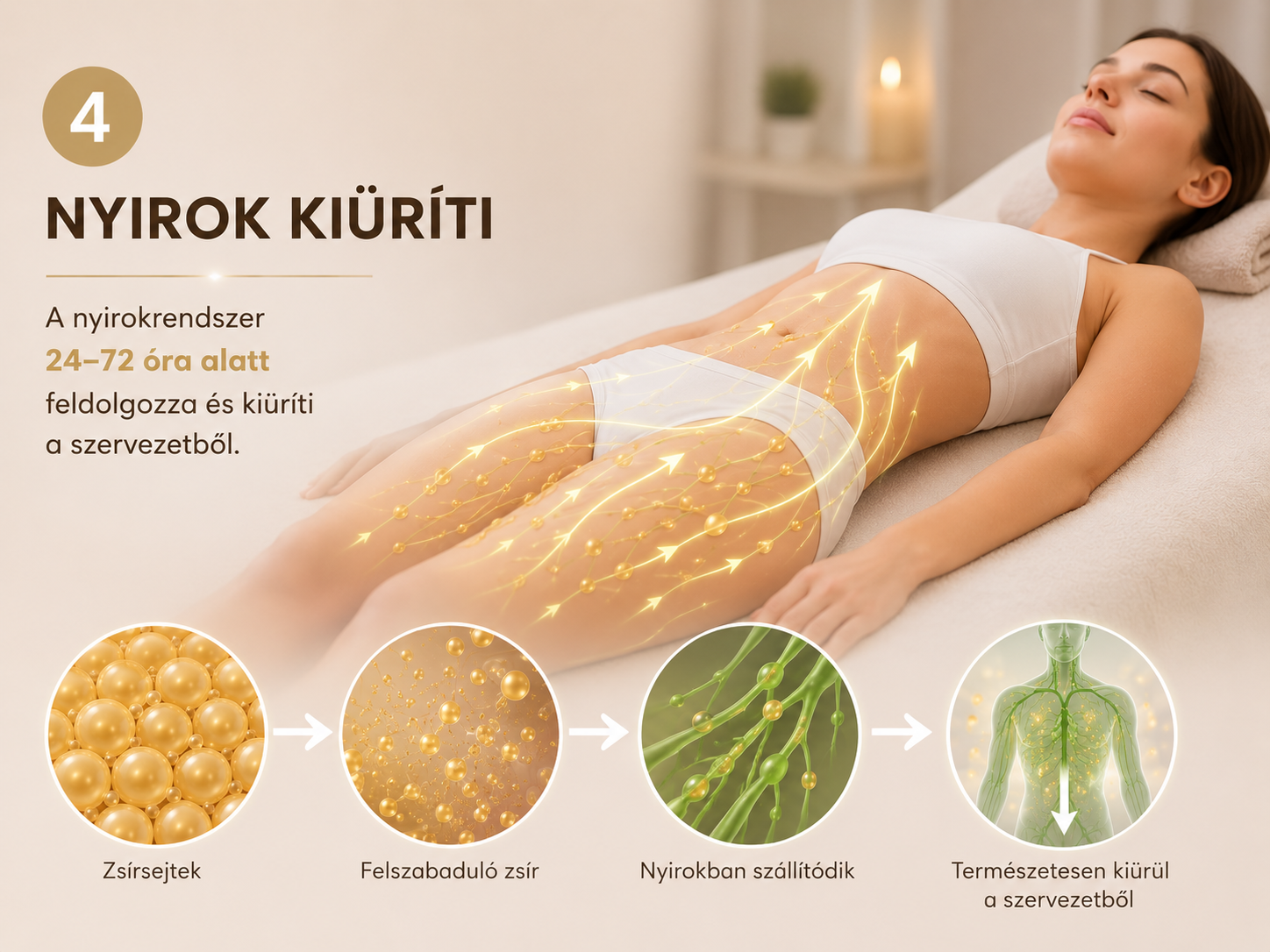 A nyirokrendszer kiüríti a salakanyagokat — gépi nyirokmasszázs Be U Beauty